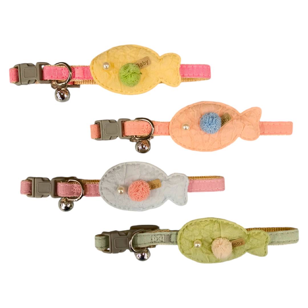 CT1788 1 Pieza Collar Para Mascota Con Diseño Pez Tejido