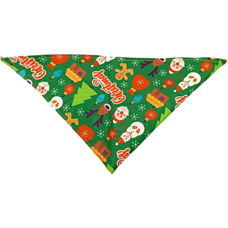 CT9782 1 Pieza De Collar De Pañuelo Para Mascotas Con Diseño Navideño