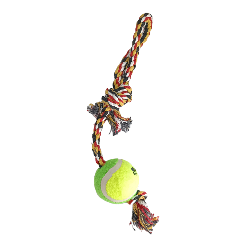 60102 1 Pieza Juguete De Pelota Tenis Con Cuerda Para Mascota